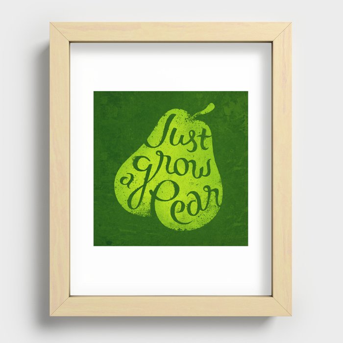 Grow a Pear Recessed Framed Print