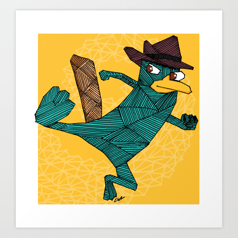 My Perry The Platypus Art Print By Craigreese Society6