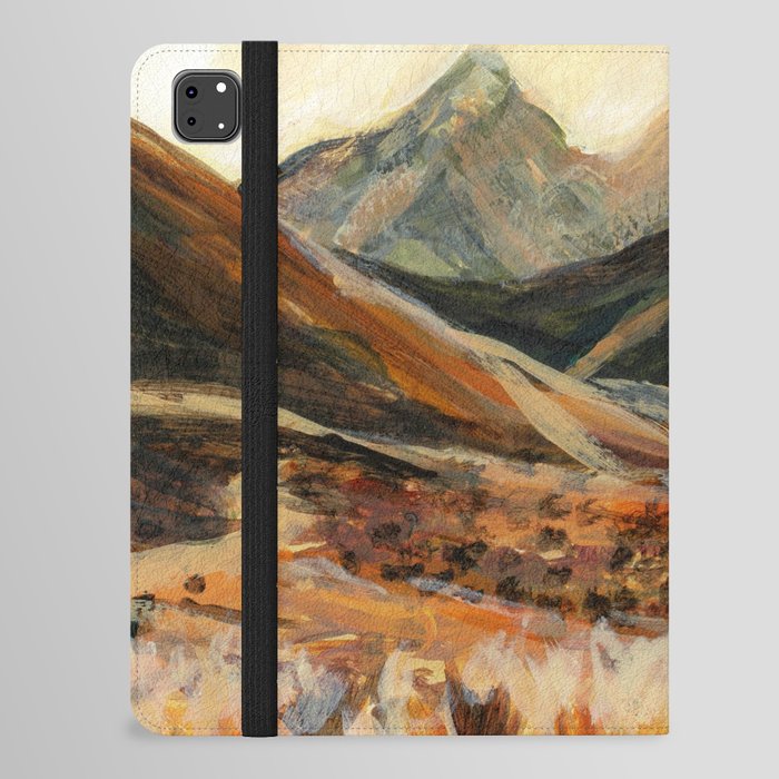 Golden Mountain Landscape iPad Folio Case