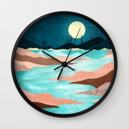 Desert Reservoir  Wall Clock