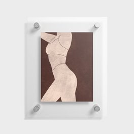 Aesthetique - Female Figure Study - Minimal Contemporary Abstract 01 Floating Acrylic Print