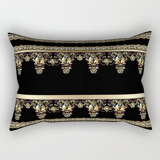 Gold East. Rectangular Pillow