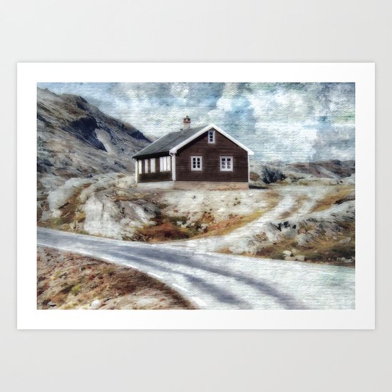 House On Dalsnibba Road Art Print