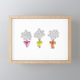 Three Bouquets  Framed Mini Art Print