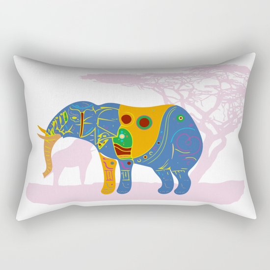 Africa's Rainbow Rectangular Pillow