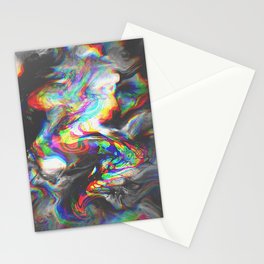 707   abstract paint pattern texture concept color colorful glitch psychedelic marble wavy distort l Stationery Cards