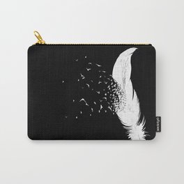 Birds of a Feather (Black) Carry-All Pouch