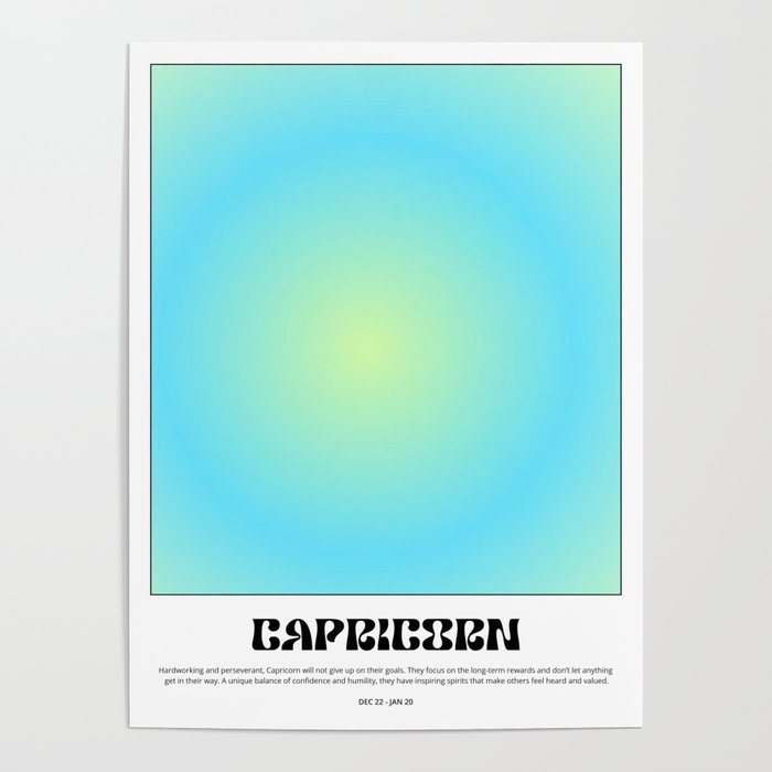 Capricorn Aura Poster