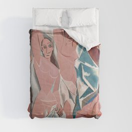 Les demoiselles d'Avignon - Pablo Picasso - Art Poster Comforter