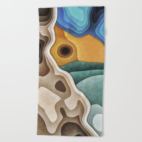 Landscape of Layers Beach Towel