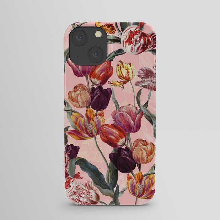 Magic Tulips Pattern III iPhone Case