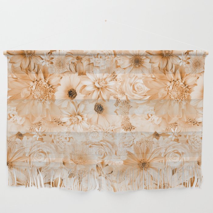yellow ochre floral bouquet aesthetic cluster Wall Hanging