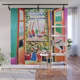 The Open Window Coastal - Floral and Maritime Collioure oil painting by Henri Matisse oil paint Wall Mural
