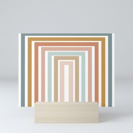 Geometric Rainbow 116 Mini Art Print