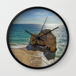Praia da Rocha rock formation Wall Clock