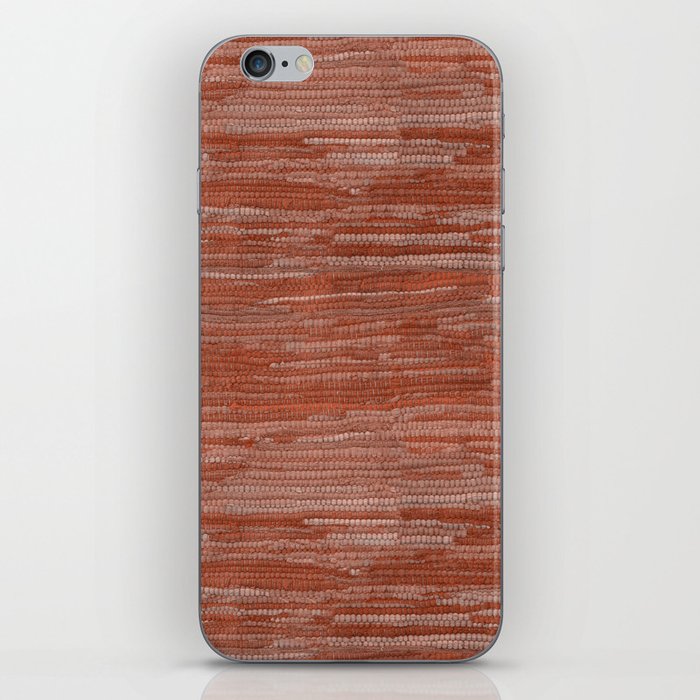 Old Market Textile in Faded Terracotta iPhone Skin