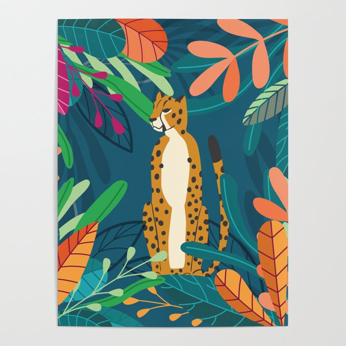 Cheetah chilling in the wild Poster