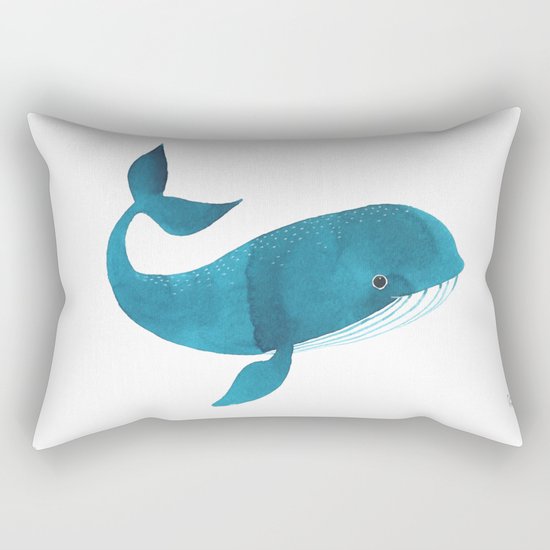 HAPPY WHALE Rectangular Pillow