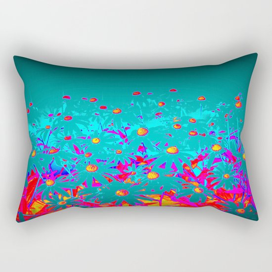 Faerie Garden Vignette | Flower | Flowers | Rectangular Pillow