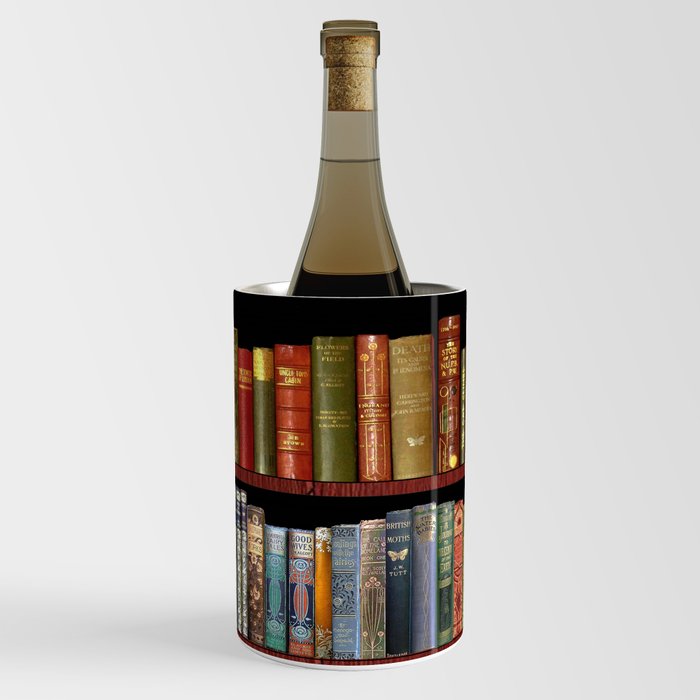 Wine bottle 2025 bookshelf
