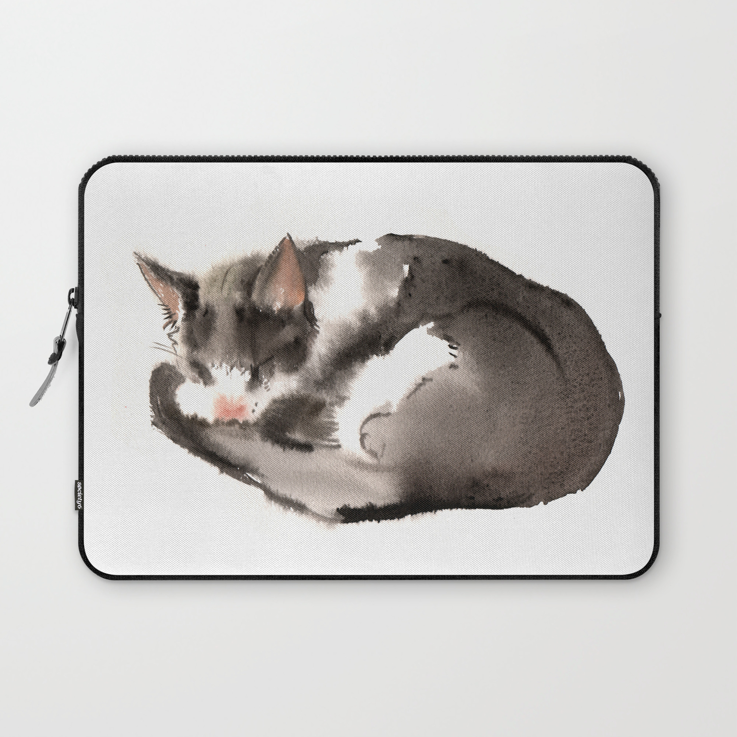 Cat Sleeping Beauty Cat Design Cat Lover Laptop Sleeve By