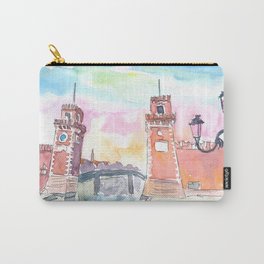 Venice Arsenal Gate at warm Sunset Carry-All Pouch