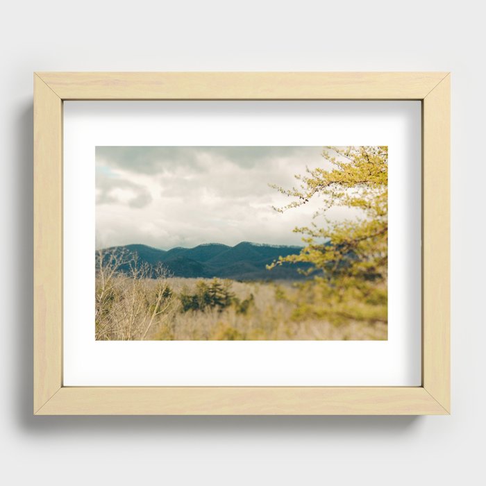Early Spring in the Mountains - north carolina blue ridge landscape photograph Recessed Framed Print
