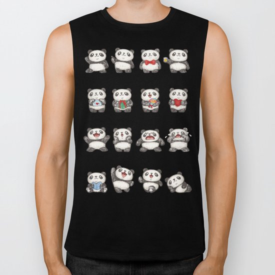 Panda Biker Tank