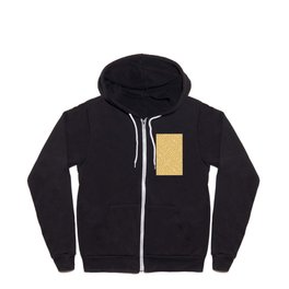 Magic Maze, Gold Vector Pattern Zip Hoodie