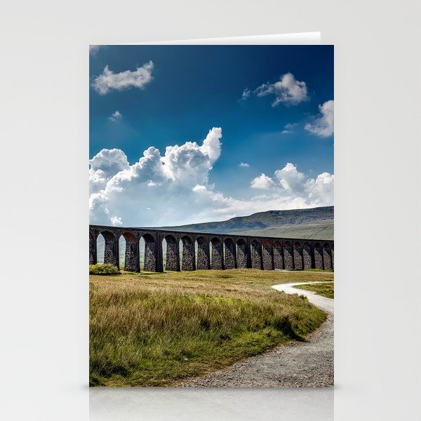 Great Britain Photography - Ribblehead Viaduct Under The Blue Sky Stationery Cards