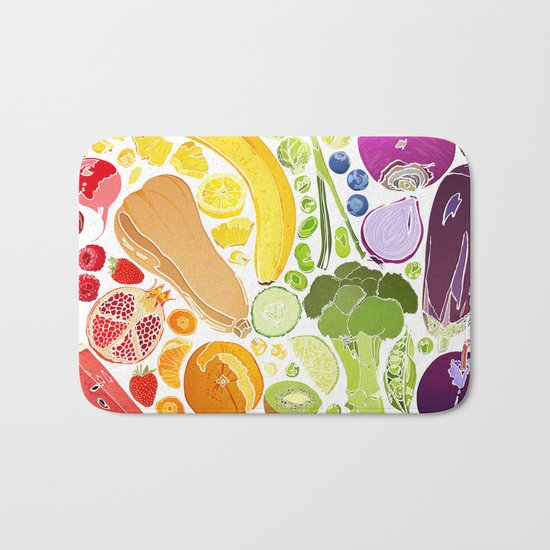 Eat Well Bath Mat