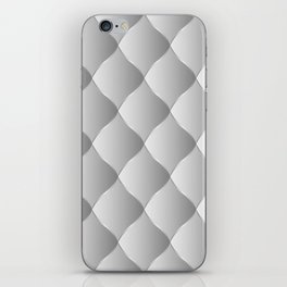 Trendy Royal Silver Leather Collection iPhone Skin