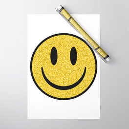 Glitter Smiley Face Wrapping Paper