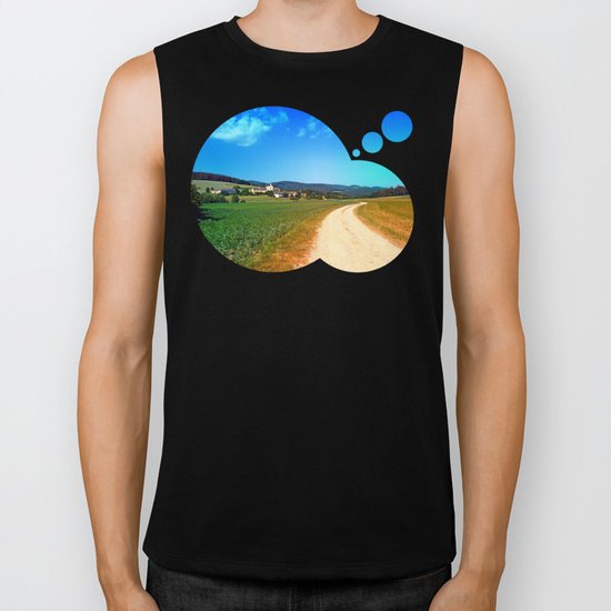 Another lonely hiking trail Biker Tank