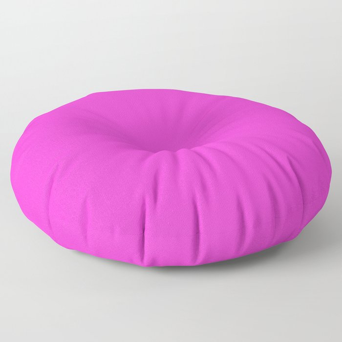Download Razzle dazzle rose - solid color Floor Pillow by makeitcolorful | Society6