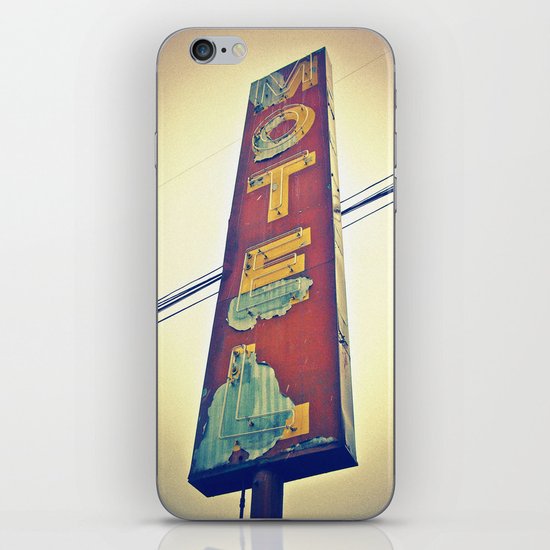 Motel Americana sign iPhone Skin