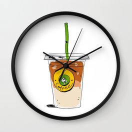 Ice Coffee Cold Drink Wall Clock