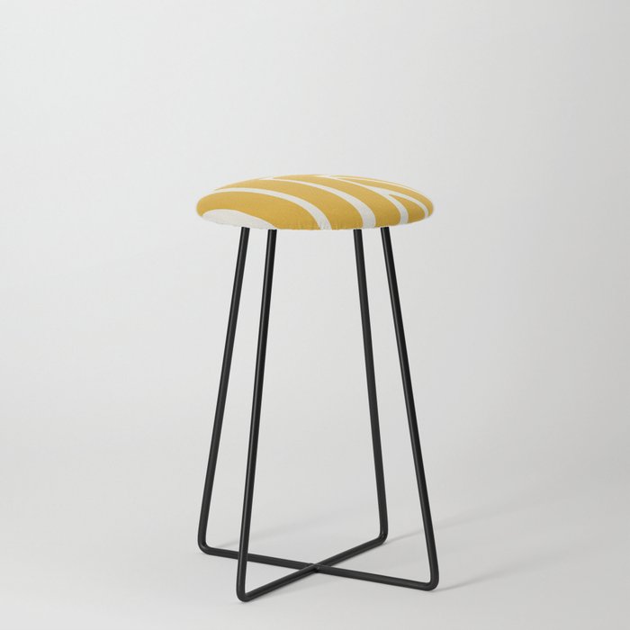Abstract Stripes LXIII Counter Stool