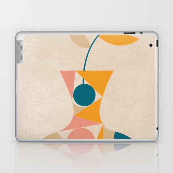 Colorful Geometric Potted Plant Laptop & iPad Skin