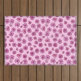Cherry Blossoms Pattern 01 Outdoor Rug