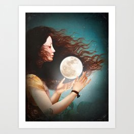 Meet the Moon Art Print