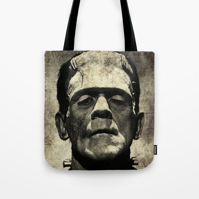 Frankenstein Grunge Tote Bag