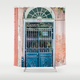 French Quarter Door New Orleans Shower Curtain