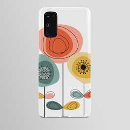 Mid Century Flowers Android Case