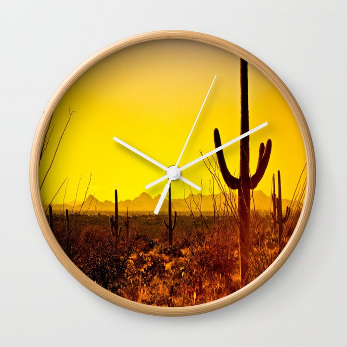 Saguaro Wall Clock