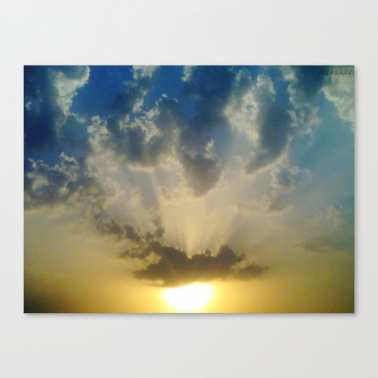 Pushing 'em away Canvas Print