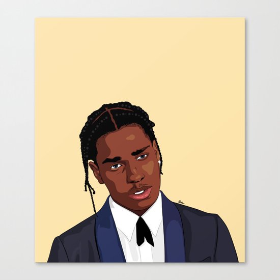 Asap Rocky Canvas Print By Tha Art Therapist Society6