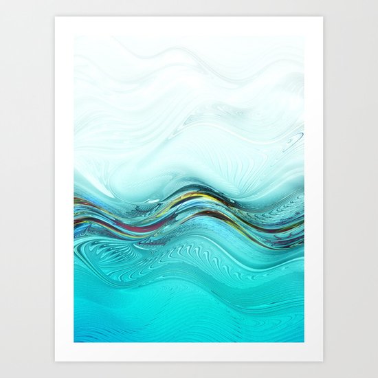 Fractal Wave Art Print