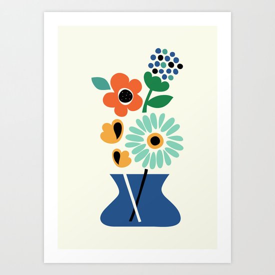 Floral Time Art Print