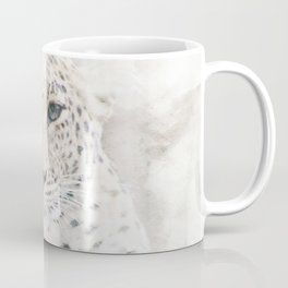 Watercolor Snow Leopard Coffee Mug